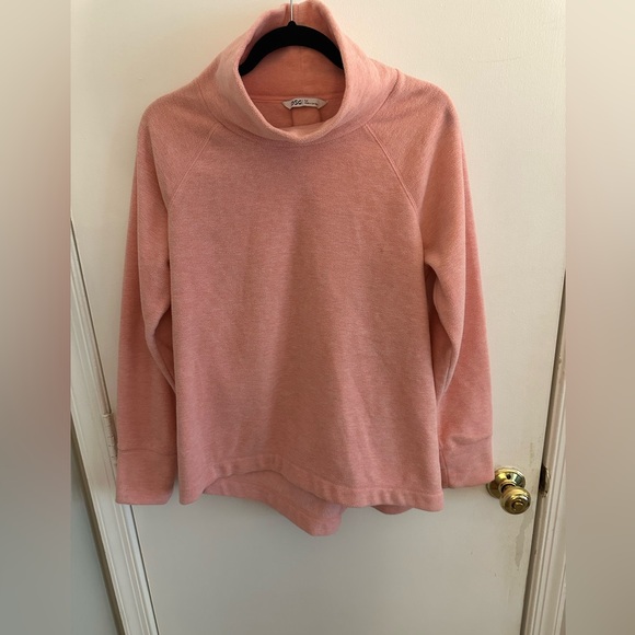 Pink Funnel Neck Fleece Pullover - Picture 2 of 6